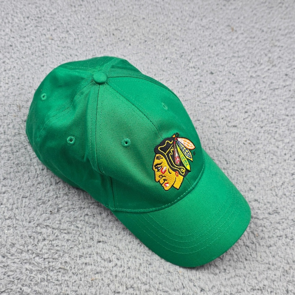 Kick10 Chicago Blackhawks Hat Unisex OS Green Miller Lite Beer Promo Hockey Cap
